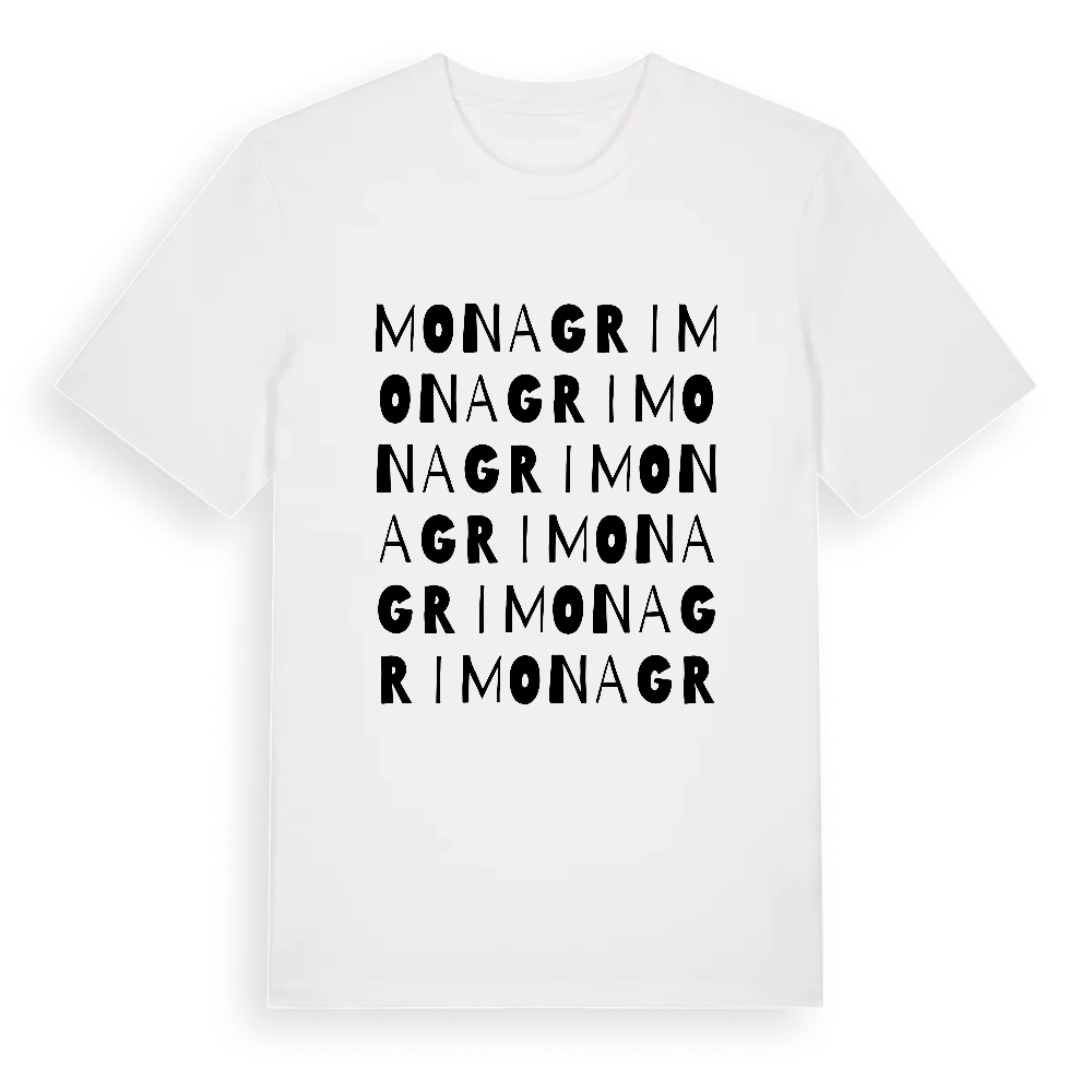 Monagri ordlek t-shirt – White, i miljö