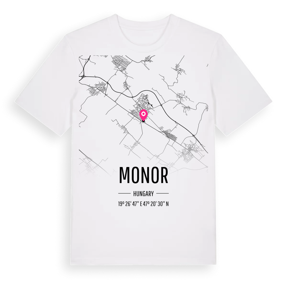 Monor karta t-shirt – White, i miljö