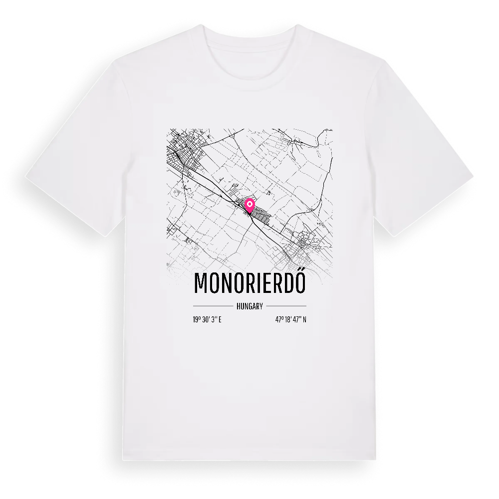 Monorierdő karta t-shirt – White, i miljö