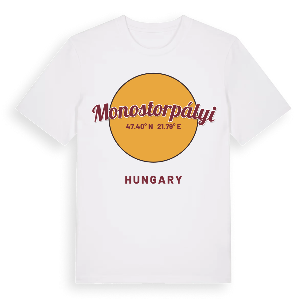 Monostorpályi cirkel t-shirt – White, i miljö