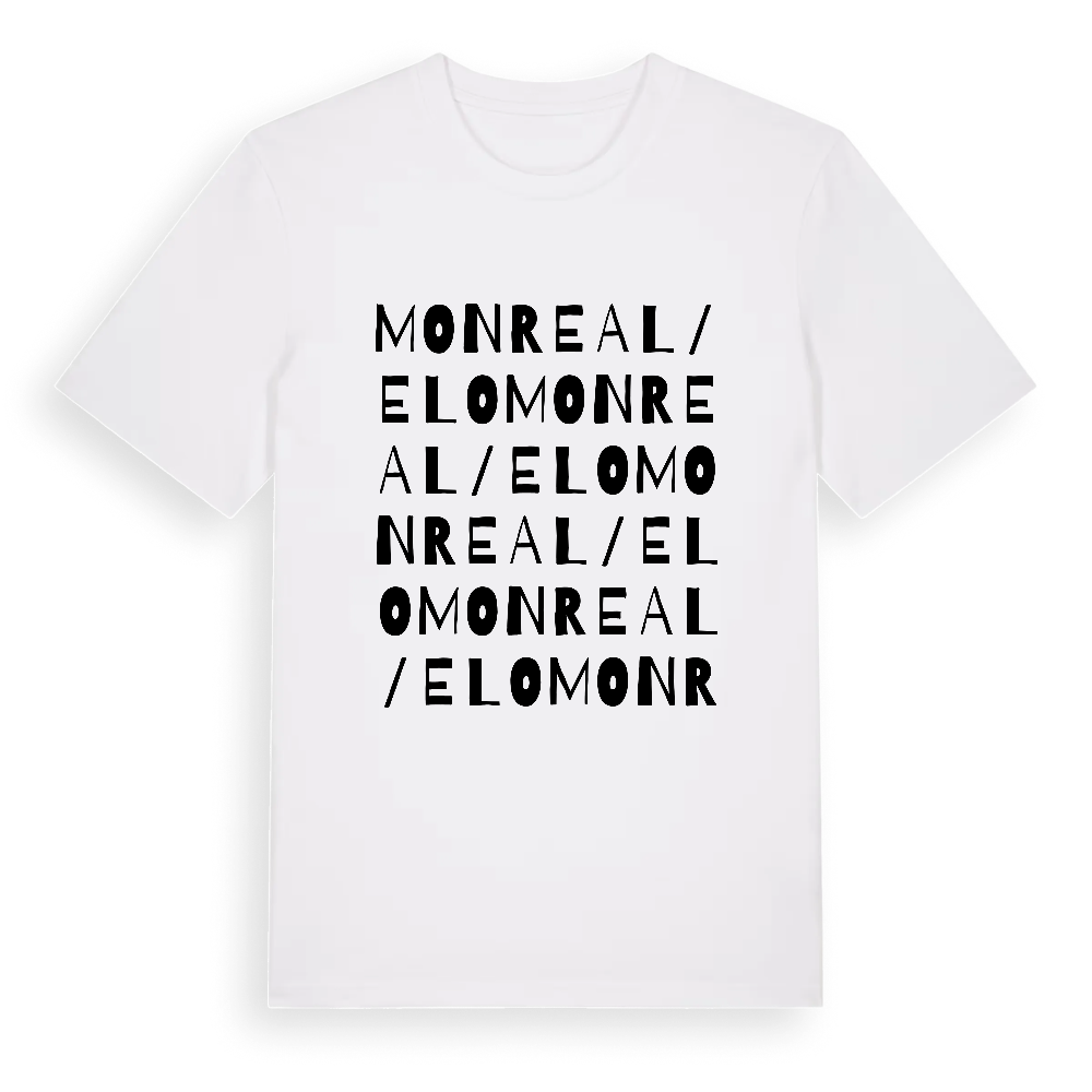 Monreal / Elo ordlek t-shirt – White, i miljö
