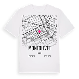 Montolivet karta t-shirt – ekologisk bomull t-shirt från Pinshirt