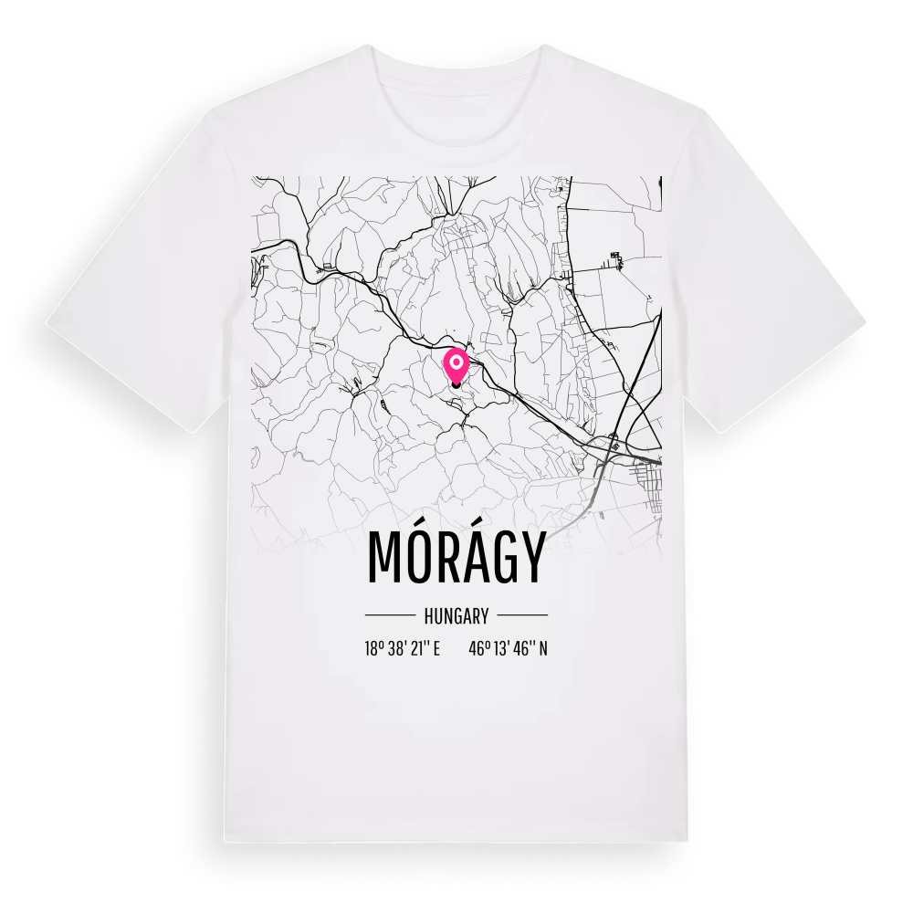 Mórágy karta t-shirt – White, i miljö