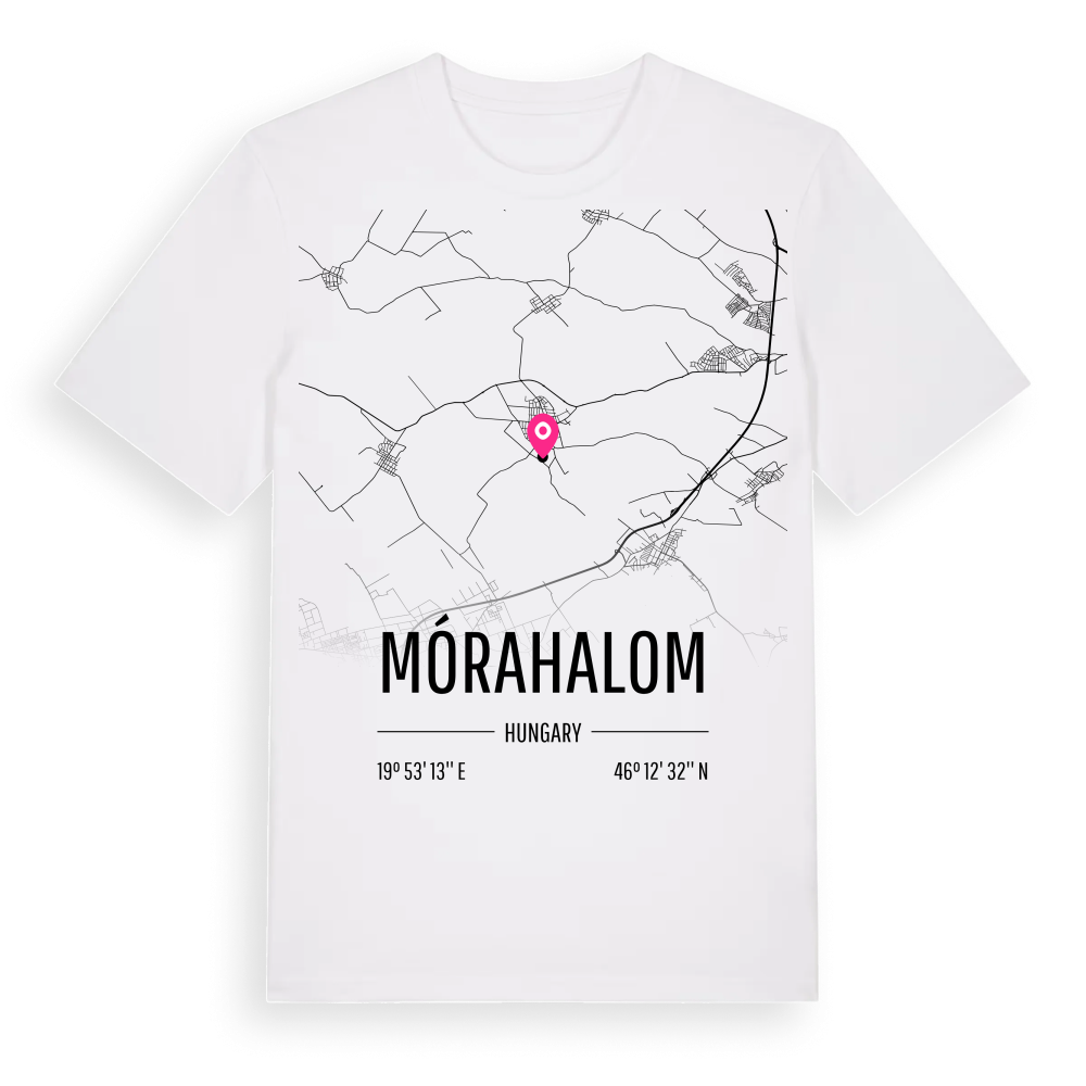 Mórahalom karta t-shirt – White, i miljö