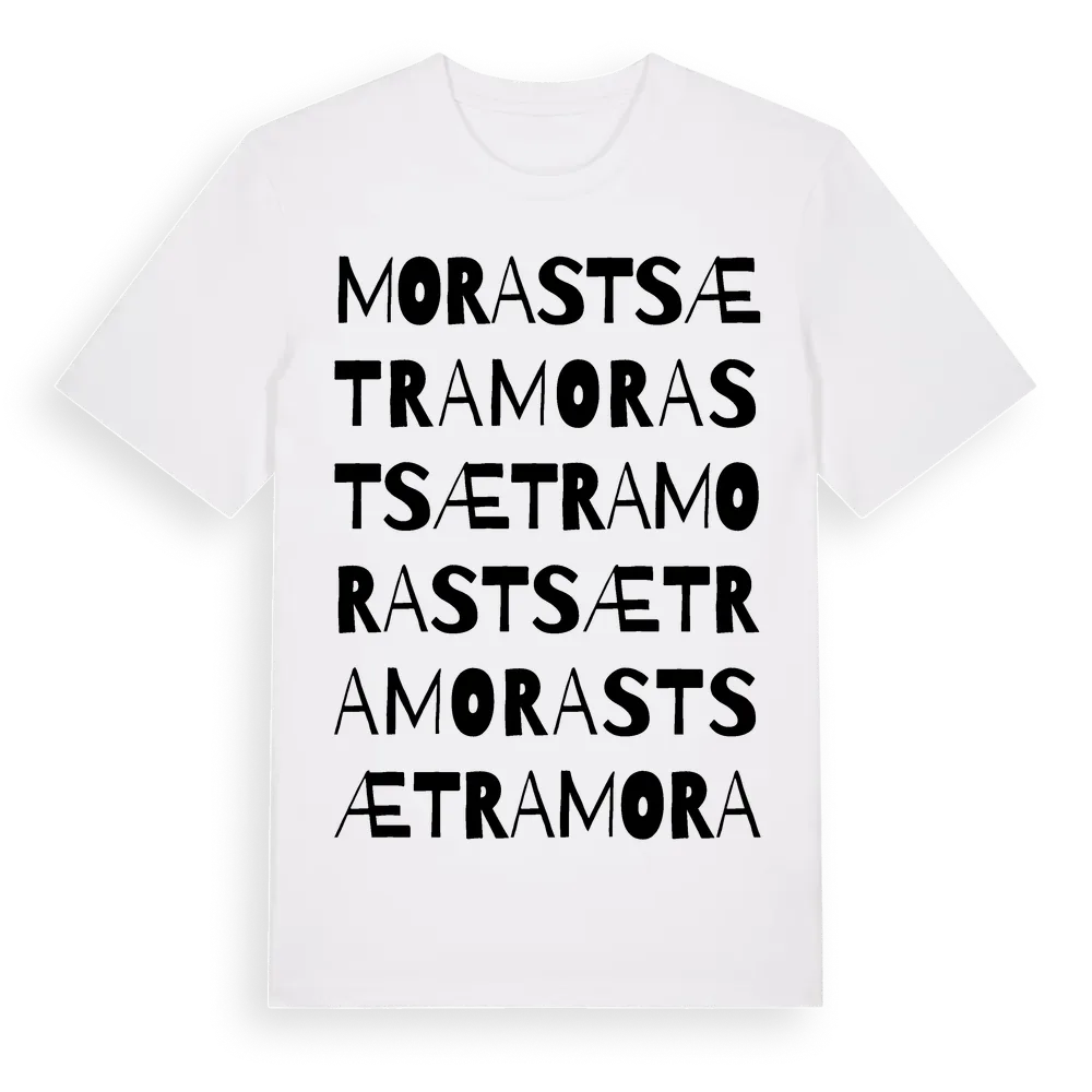 Morastsætra ordlek t-shirt i miljö