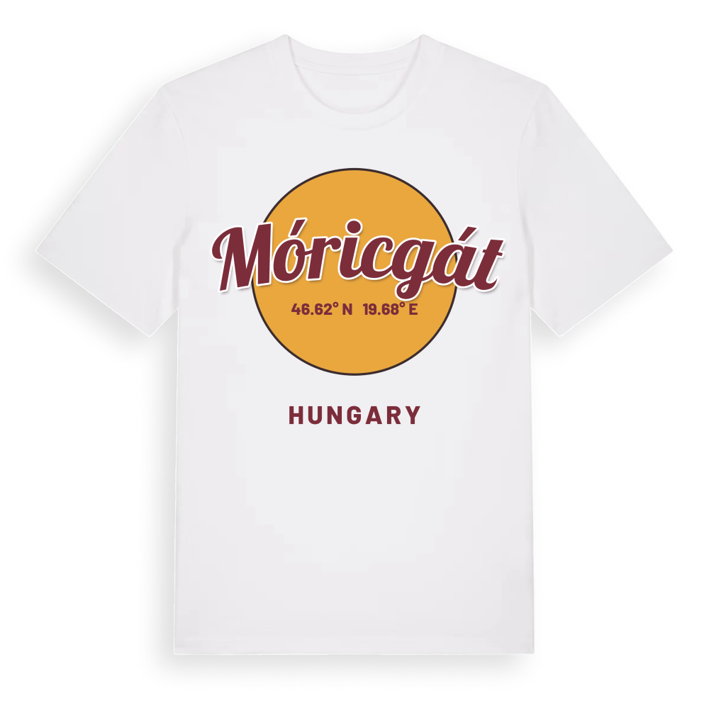 Móricgát cirkel t-shirt – White, i miljö
