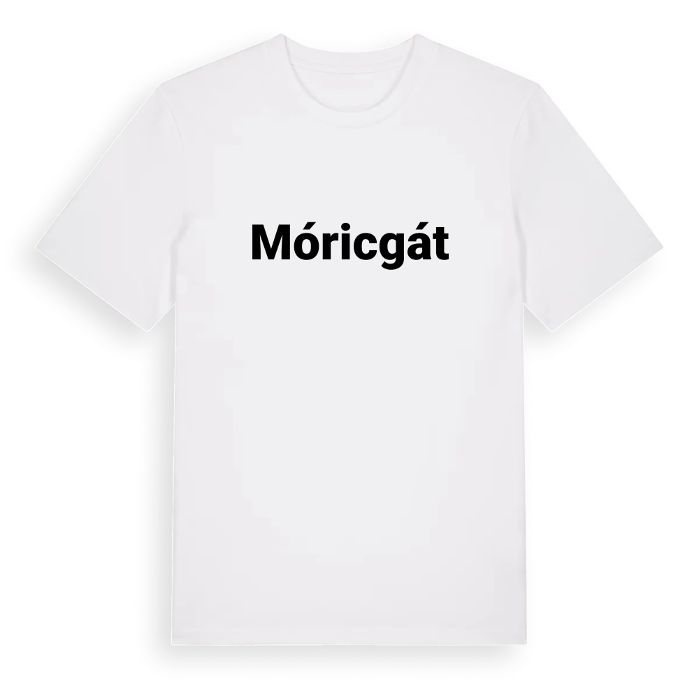 Móricgát fetstil t-shirt – White, i miljö