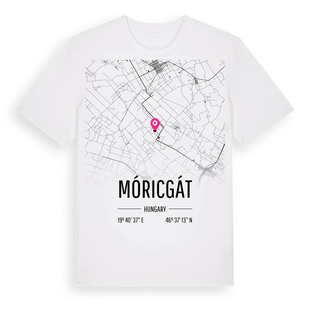 Móricgát karta t-shirt – White, i miljö