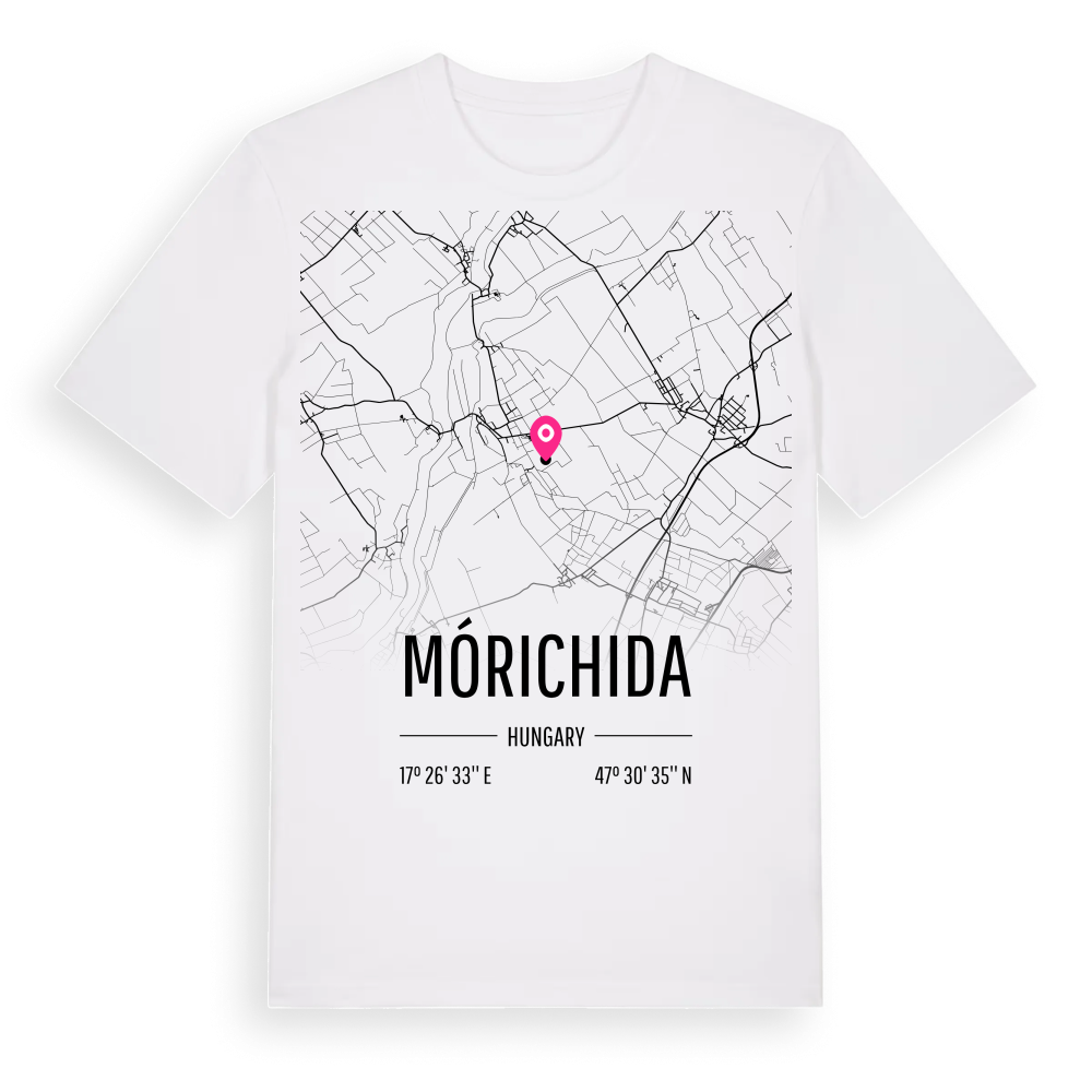 Mórichida karta t-shirt – White, i miljö