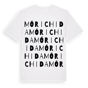 Mórichida ordlek t-shirt – ekologisk bomull t-shirt från Pinshirt