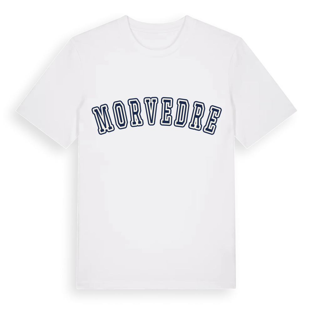 Morvedre college t-shirt – White, i miljö