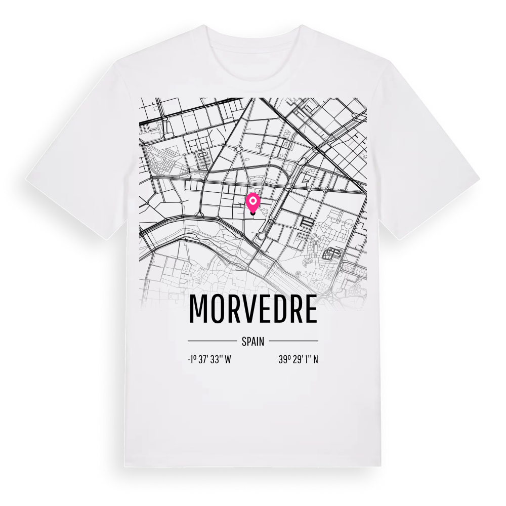 Morvedre karta t-shirt – White, i miljö
