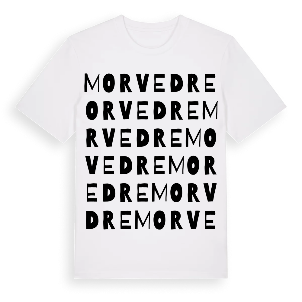 Morvedre ordlek t-shirt – White, i miljö