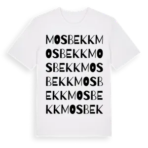 Mosbekk ordlek t-shirt – ekologisk bomull t-shirt från Pinshirt