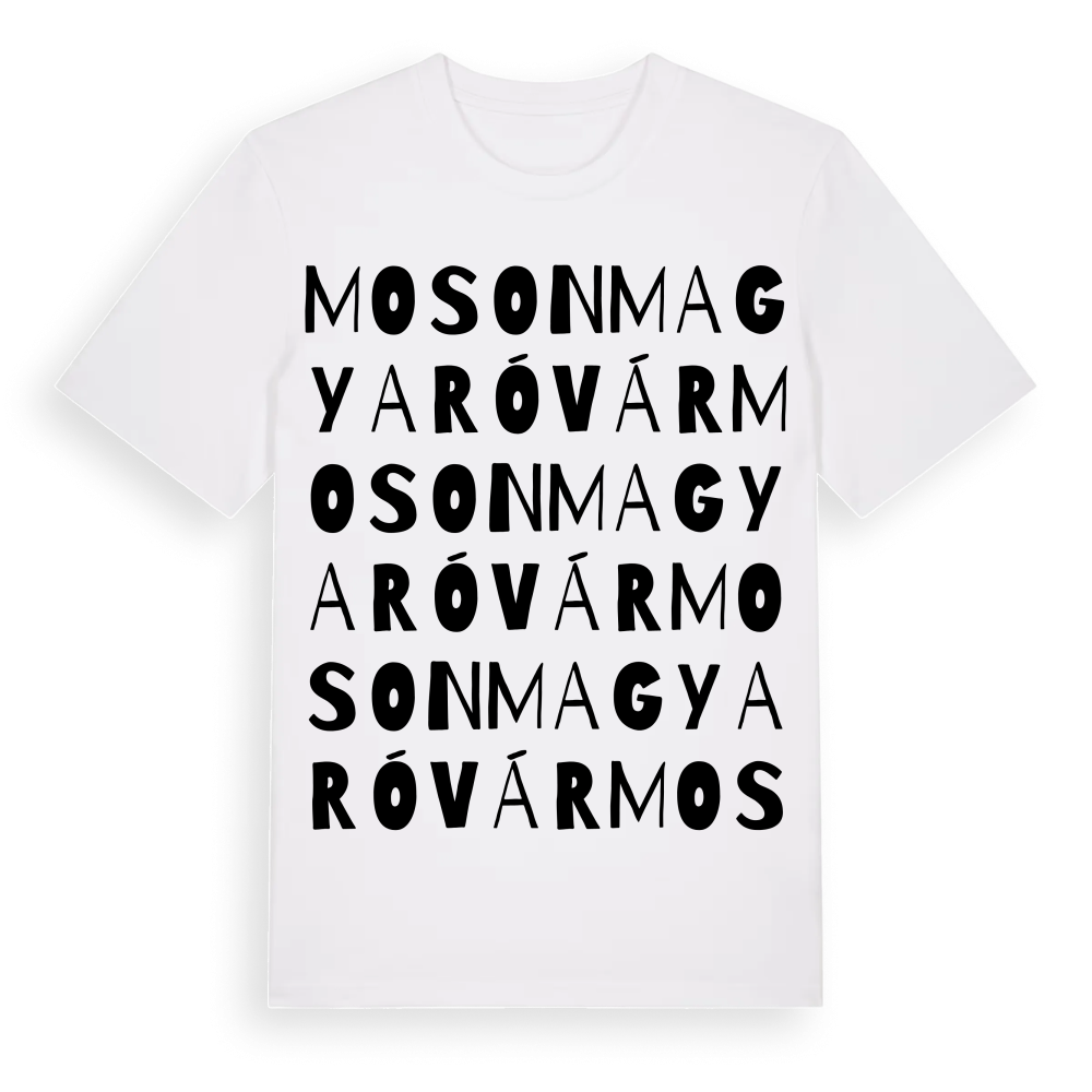 Mosonmagyaróvár ordlek t-shirt – White, i miljö
