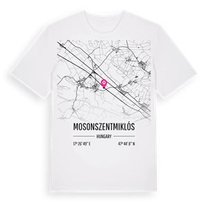 Mosonszentmiklós karta t-shirt – ekologisk bomull t-shirt från Pinshirt