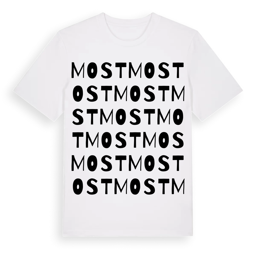 Most ordlek t-shirt – White, i miljö