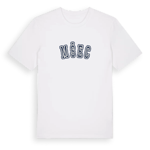 Mšec college t-shirt – ekologisk bomull t-shirt från Pinshirt