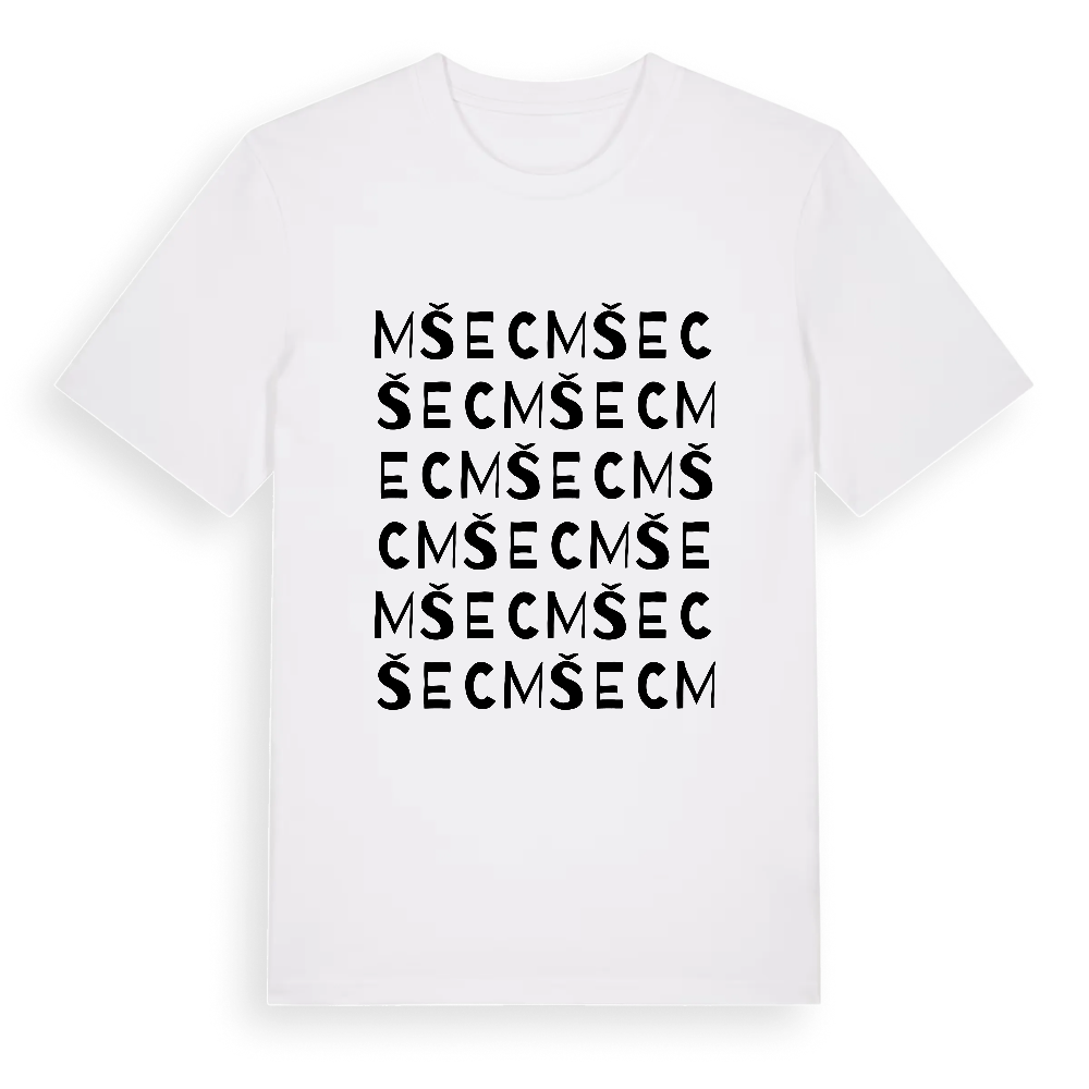 Mšec ordlek t-shirt – White, i miljö