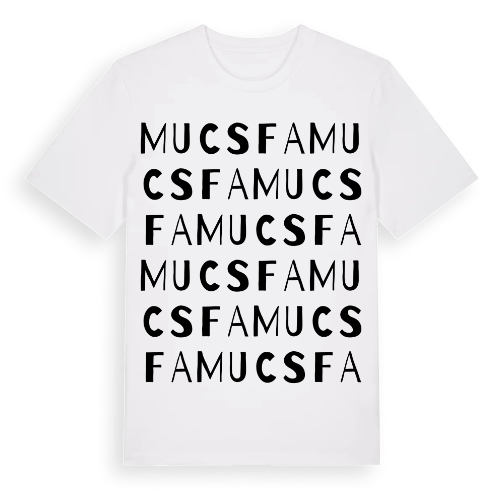 Mucsfa ordlek t-shirt – White, i miljö