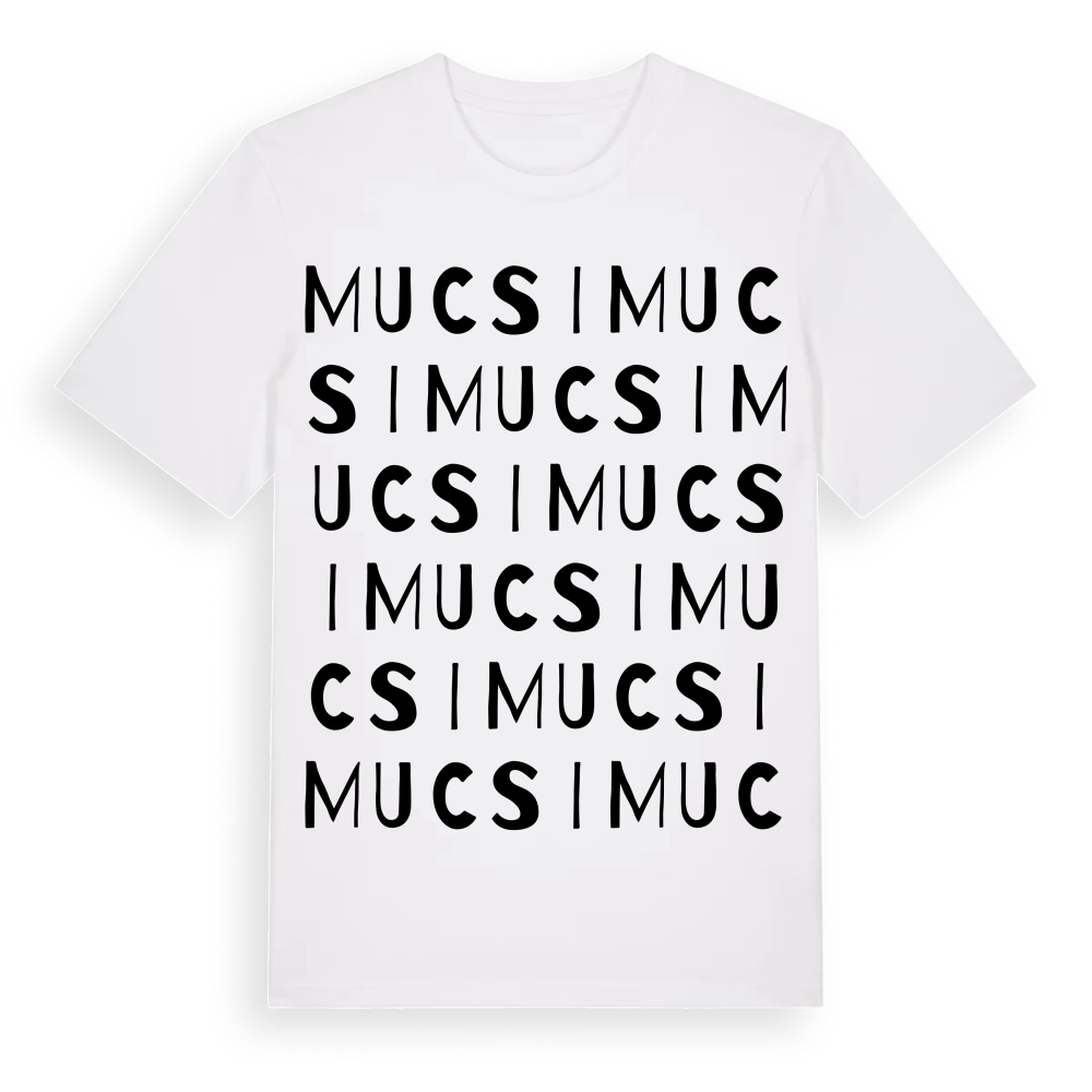 Mucsi ordlek t-shirt – White, i miljö
