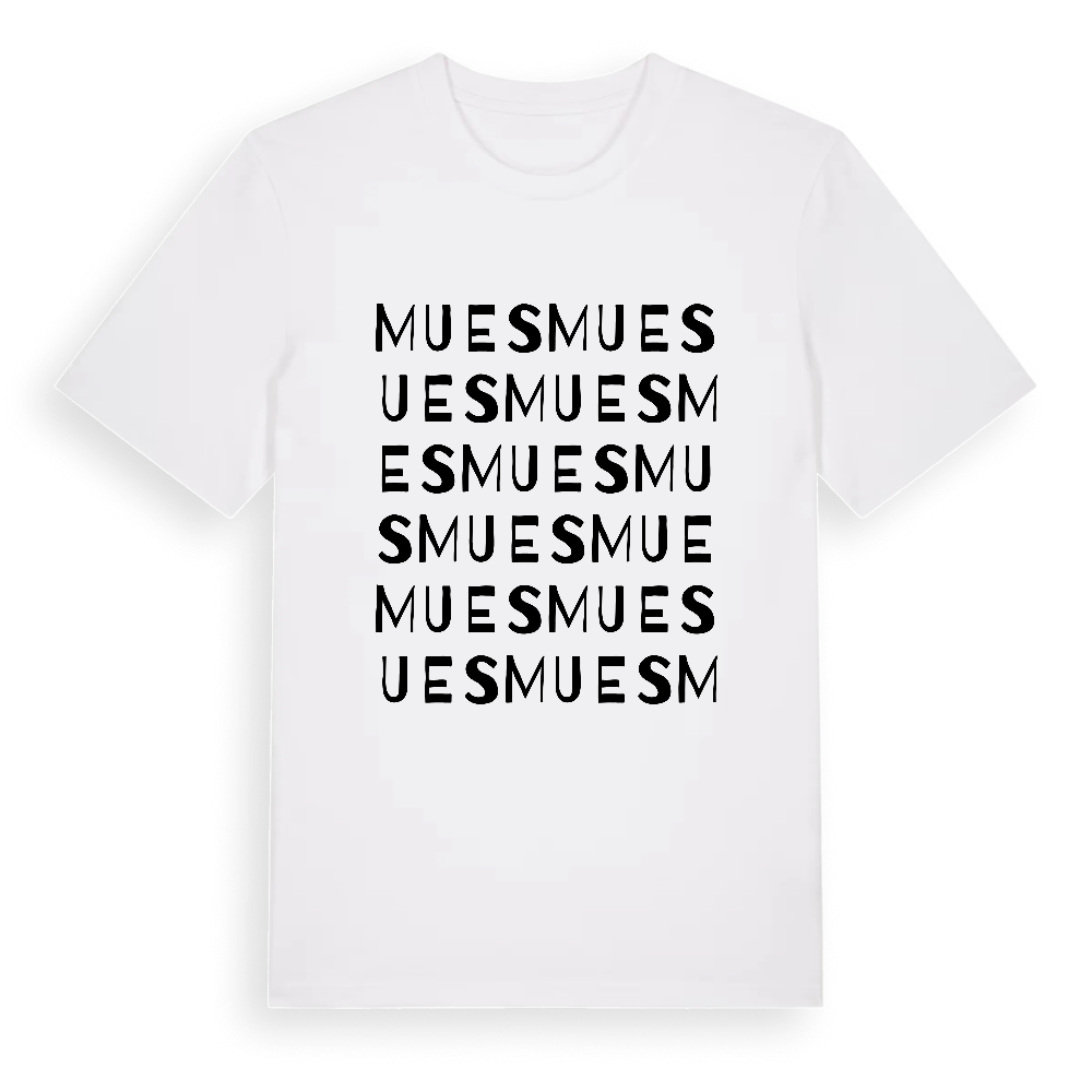 Mues ordlek t-shirt – White, i miljö