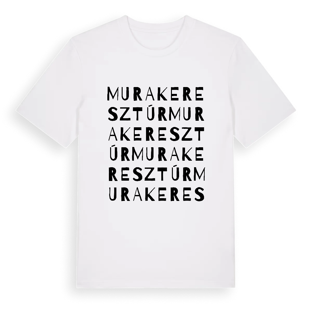 Murakeresztúr ordlek t-shirt – White, i miljö