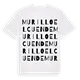 Murillo el Cuende ordlek t-shirt