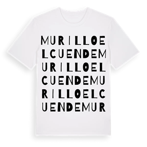 Murillo el Cuende ordlek t-shirt – ekologisk bomull t-shirt från Pinshirt