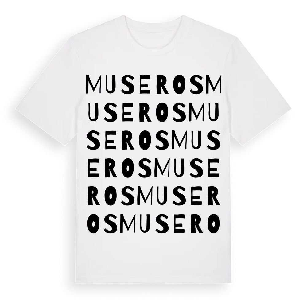 Museros ordlek t-shirt – White, i miljö