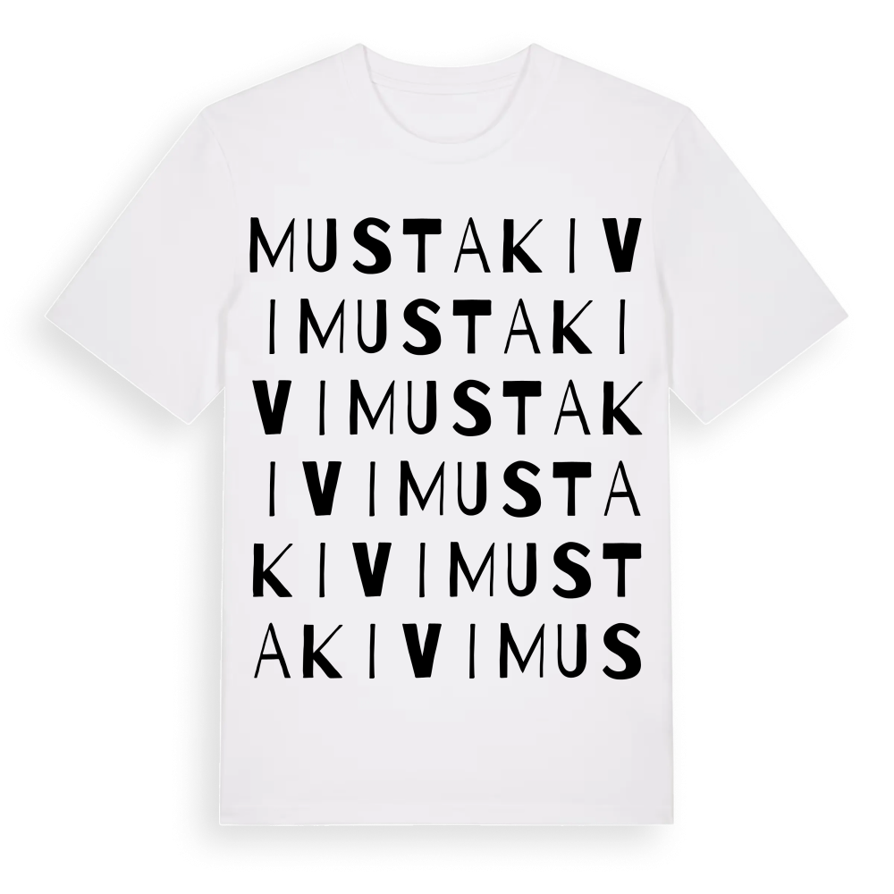 Mustakivi ordlek t-shirt – White, i miljö