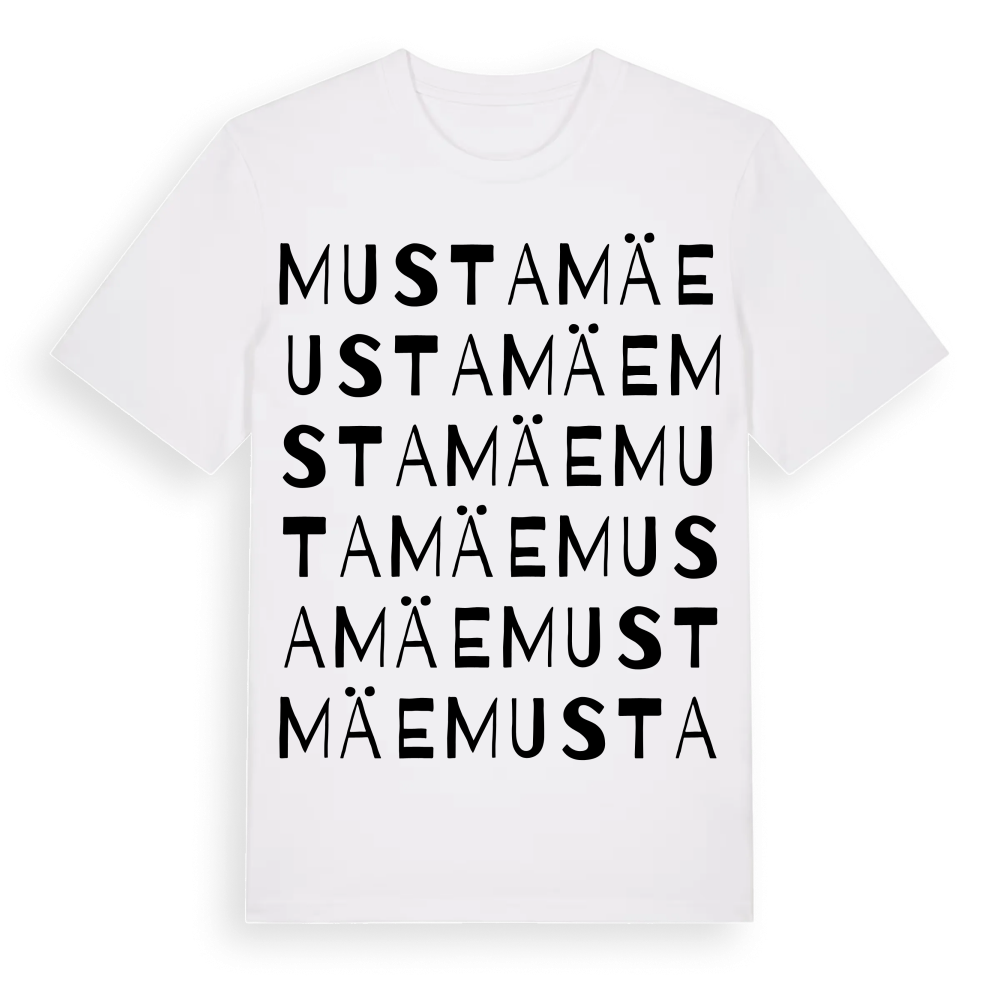 Mustamäe ordlek t-shirt – White, i miljö