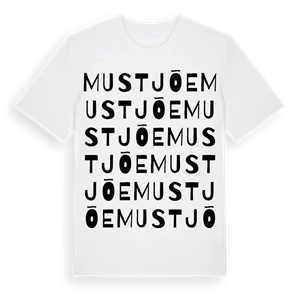 Mustjõe ordlek t-shirt – ekologisk bomull t-shirt från Pinshirt