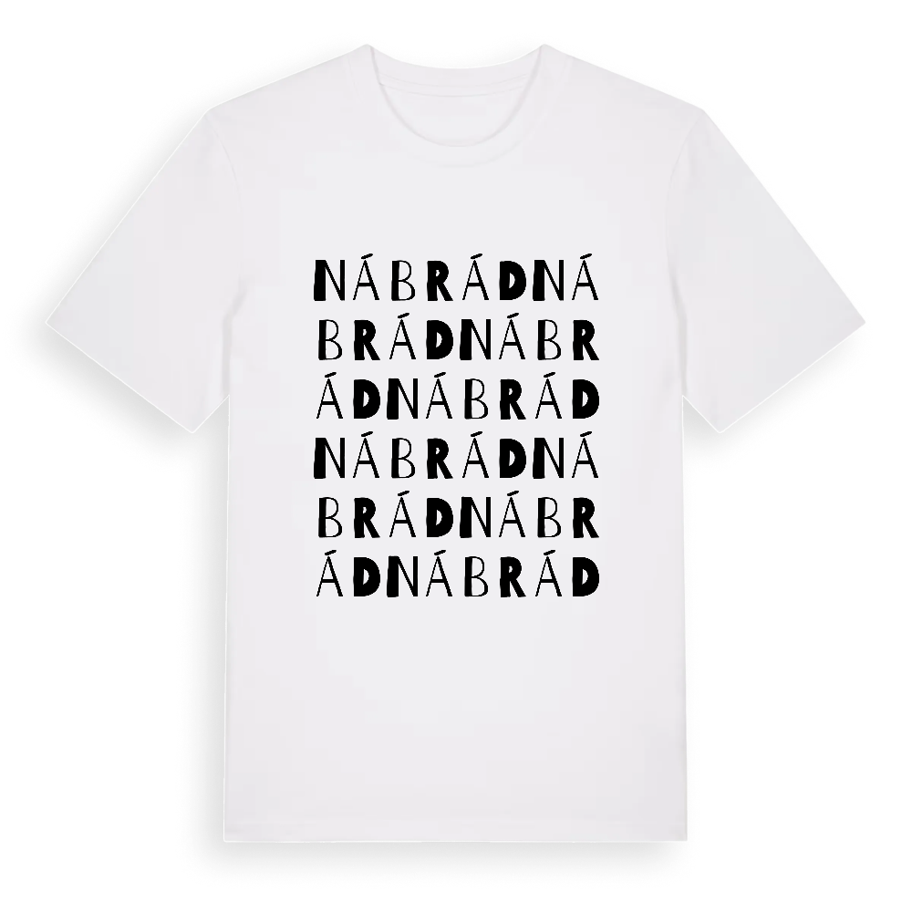 Nábrád ordlek t-shirt – White, i miljö