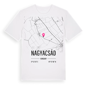 Nagyacsád karta t-shirt – ekologisk bomull t-shirt från Pinshirt