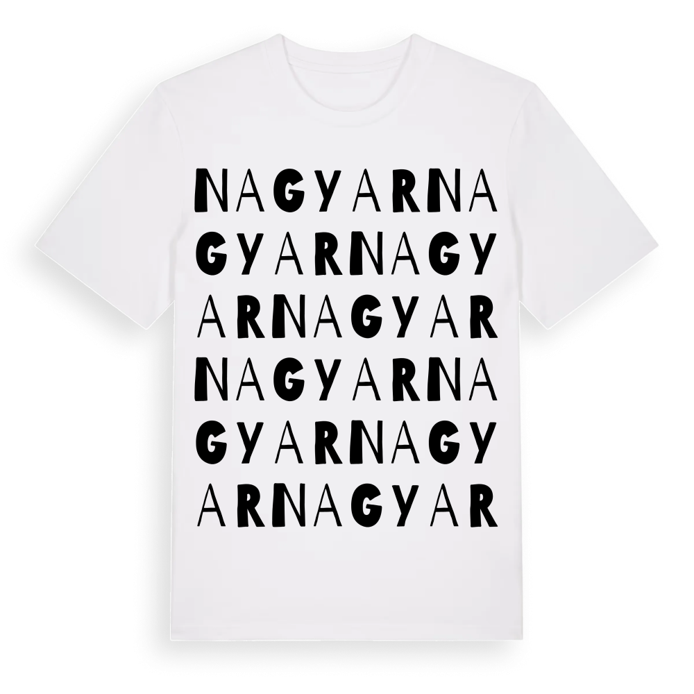 Nagyar ordlek t-shirt – White, i miljö