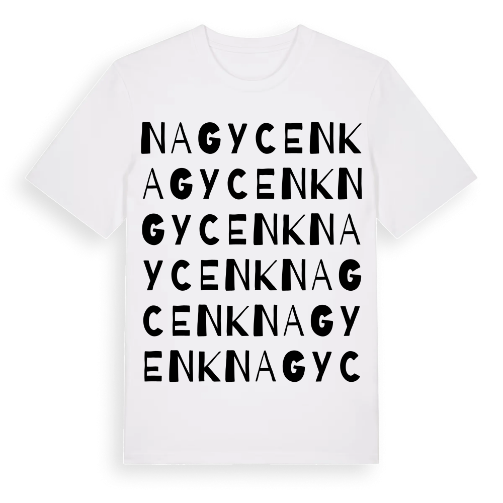 Nagycenk ordlek t-shirt – White, i miljö
