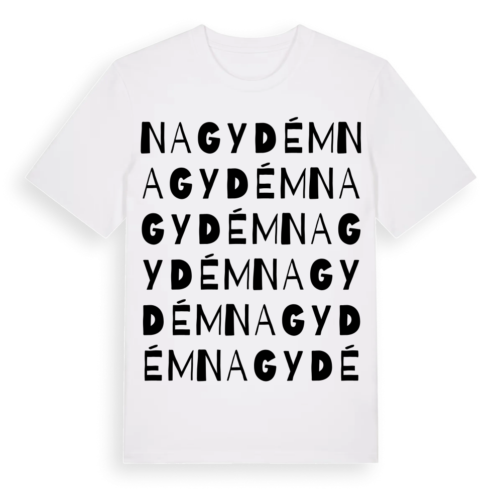 Nagydém ordlek t-shirt – White, i miljö