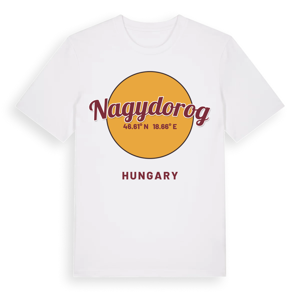 Nagydorog cirkel t-shirt – White, i miljö
