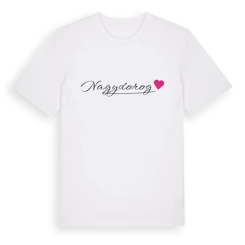 Nagydorog hjärta t-shirt – White, i miljö
