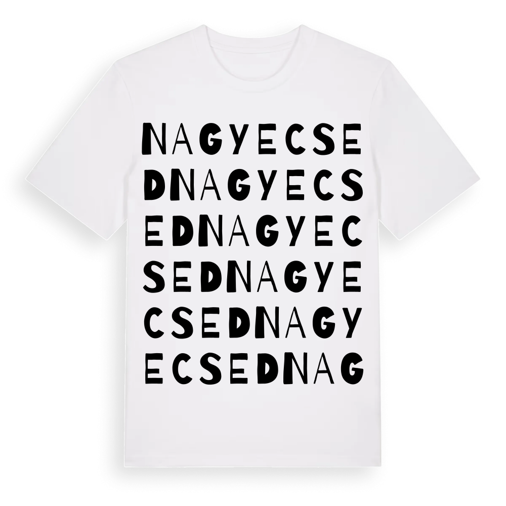 Nagyecsed ordlek t-shirt – White, i miljö