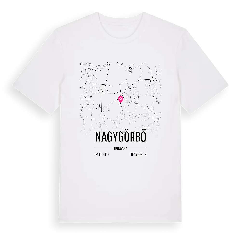 Nagygörbő karta t-shirt – White, i miljö
