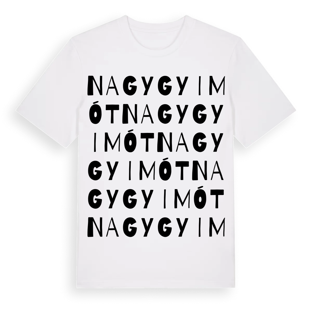 Nagygyimót ordlek t-shirt – White, i miljö