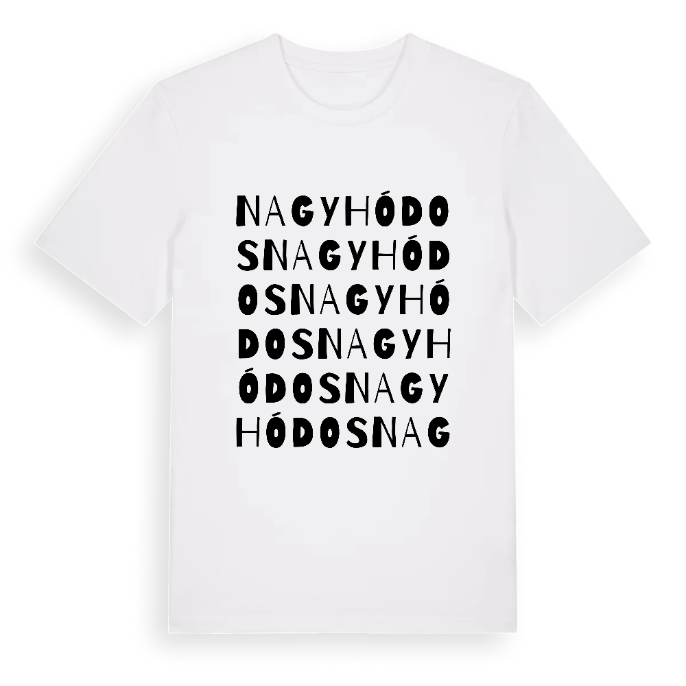 Nagyhódos ordlek t-shirt – White, i miljö
