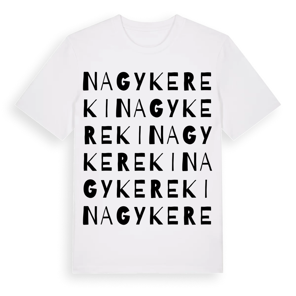 Nagykereki ordlek t-shirt – White, i miljö