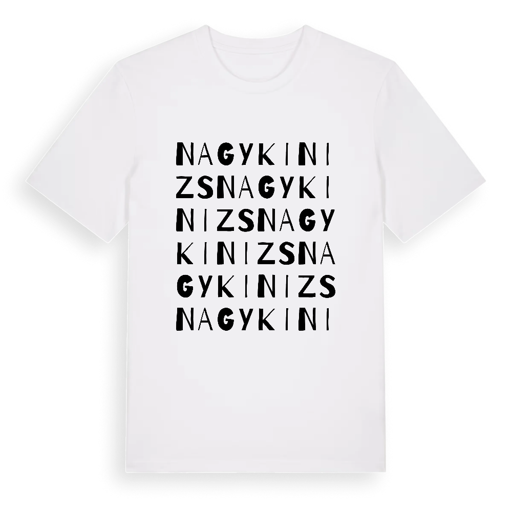 Nagykinizs ordlek t-shirt – White, i miljö
