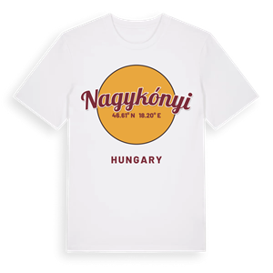 Nagykónyi cirkel t-shirt – ekologisk bomull t-shirt från Pinshirt
