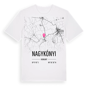 Nagykónyi karta t-shirt – ekologisk bomull t-shirt från Pinshirt