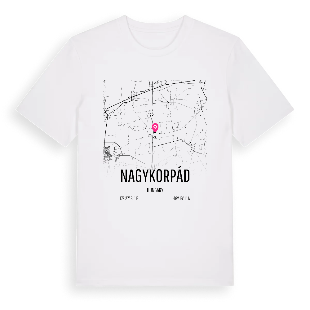 Nagykorpád karta t-shirt – White, i miljö