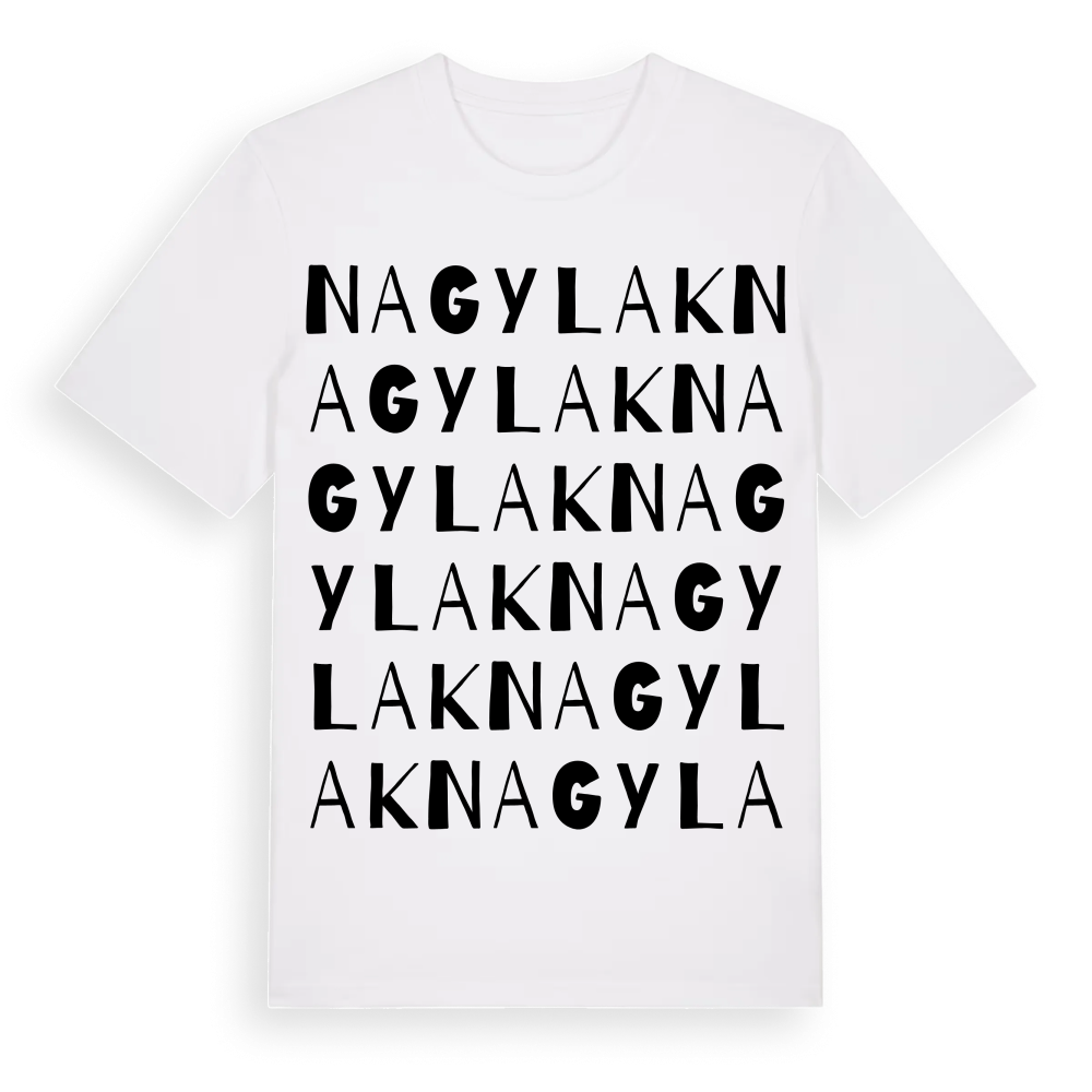 Nagylak ordlek t-shirt – White, i miljö